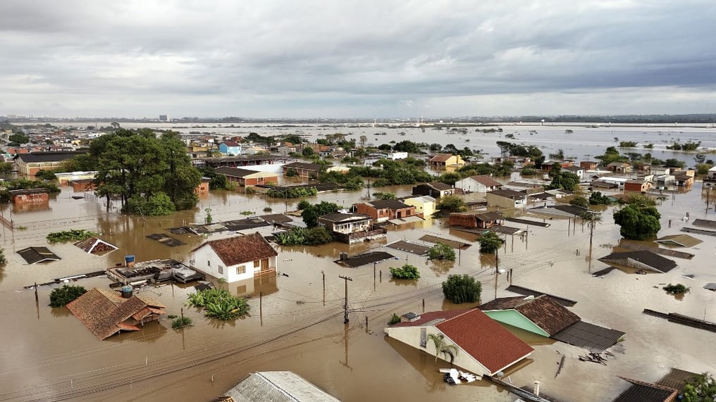 Porto Alegre, en el estado de Río Grande do Sul, es una de las ciudades más afectadas por las inundaciones. Foto: AFP.