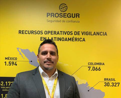 Álvaro González, gerente comercial de Prosegur Security Paraguay. Foto: Gentileza