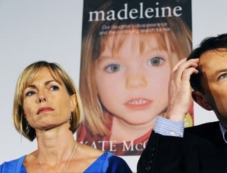 Padres de Madeleine McCann, desaparecida en Praia.