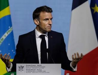 El acuerdo UE-Mercosur es “muy malo”, “hagamos uno nuevo”, dice Macron en Brasil.