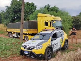 El camión cargado con droga fue retenido en el Estado de Paraná. Foto: La Jornada.