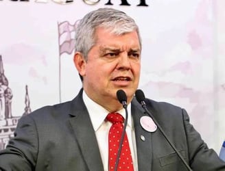 El ministro del Interior, Enrique Riera.