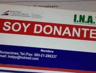 Para hacerse donante, el procedimiento es simple. Foto: INAT.
