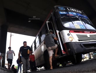 Cetrapam anunció un paro de buses durante tres días. Foto: Jorge Jara.