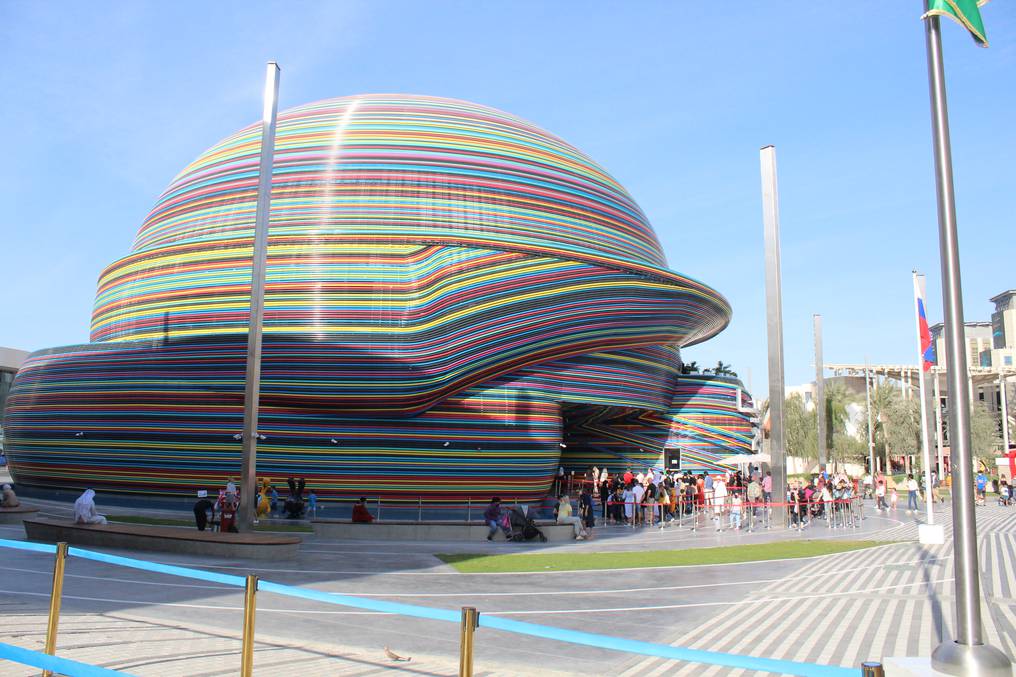 El pabellón ruso es uno de los más visitados en la Exposición Universal Dubái 2020. Foto: Juan Carlos Dos Santos. 