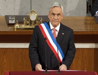 El expresidente chileno Sebastián Piñera. . AFP PHOTO/CLAUDIO SANTANA