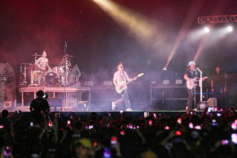 Blink-182 emocionó al público paraguayo. Foto: Eduardo Velázquez / Nación Media