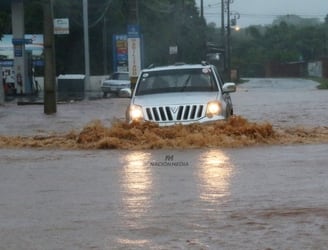 En la provincia de Corrientes las intensas lluvias generó desplazamientos.