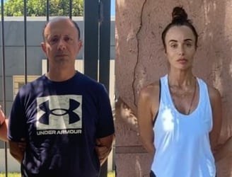 Diego Dirisio y Julieta Nardi, detenidos en Argentina.