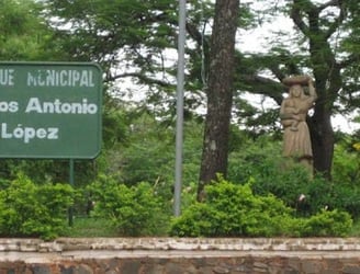 El parque Carlos Antonio Lòpez, sitio de un asalto que casi derviò en tragedia.