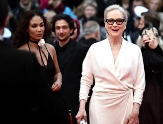 Meryl Streep recibió la Palma de Oro Honorífica en Cannes. Foto: Loic Venance / AFP