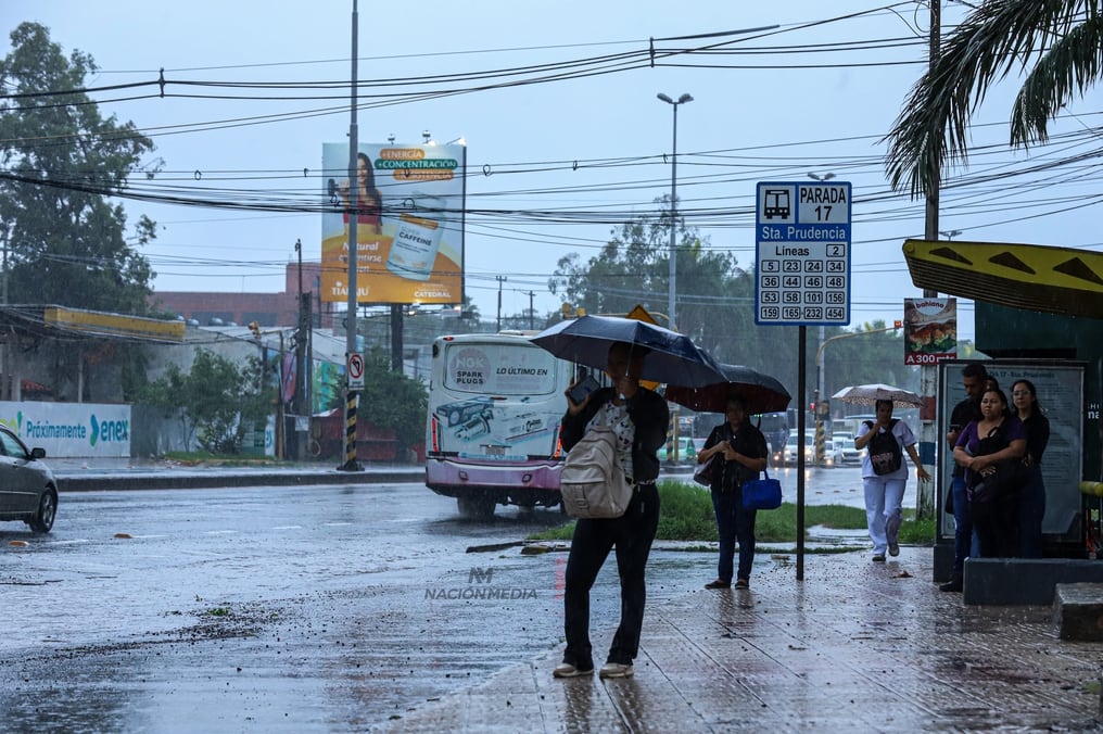 Prevén fuertes lluvias para Asunción y Central. Foto: Archivo - Nación Media.