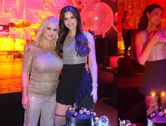 Nadia Ferreira celebró una fiesta de cumpleaños anticipada, este jueves último en Miami (EE. UU). Foto: Gentileza