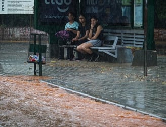 Se registran fuertes lluvias y tormentas. Foto: Eduardo Velázquez, Nación Media.