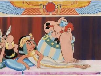 El polémico dibujo de “Astérix y Cleopatra” que va a subasta.