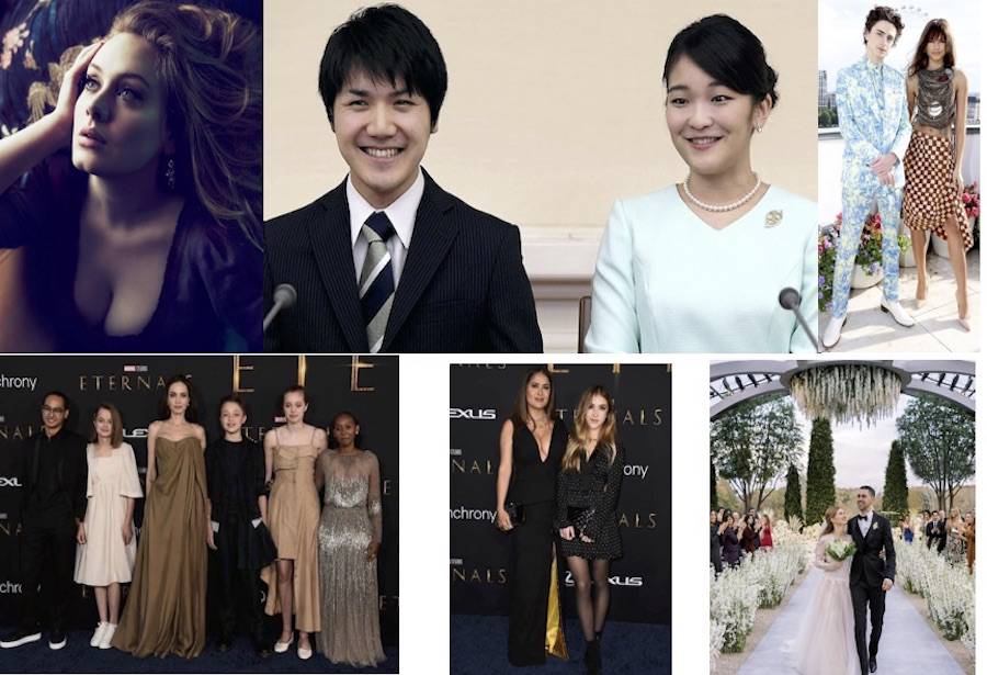 La Nación / Adele regresa, Mako se casa, Angie y Salma con hijos en  estreno; los nuevos “reyes” de Hollywood y los Gates, de boda