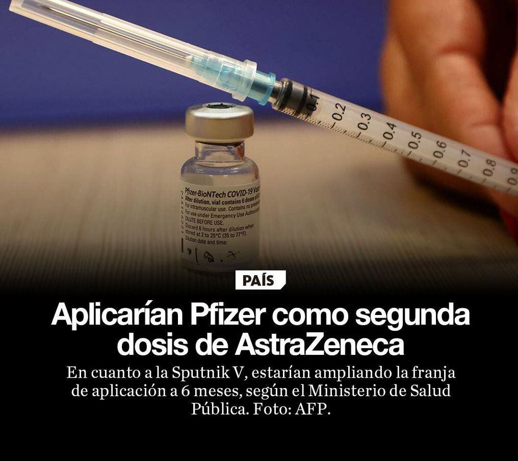 La Nacion Aplicarian Pfizer Como Segunda Dosis De Astrazeneca