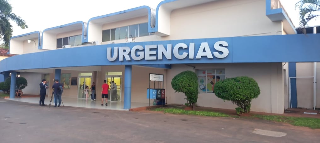 Los alumnos están internados en el Hospital de Acosta Ñu. Foto: Ever Benegas/Nación Media.