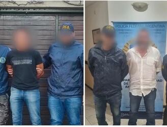 La Policía Federal detuvo a los sospechosos en el Microcentro y Avellaneda. Foto: Policía Federal Argentina.