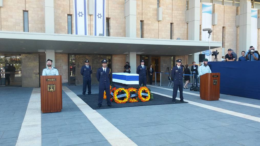 Funeral de Shimon Peres en la Knesset, el parlamento israelí, el 28 de setiembre de 2016 , en la ciudad de Jerusalén. Foto: Juan Carlos Dos Santos.