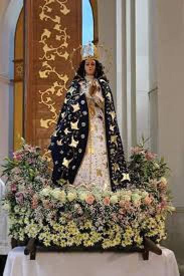 Imagen actual de la Pura y Limpia Concepción (Inmaculada) de Tobatí.