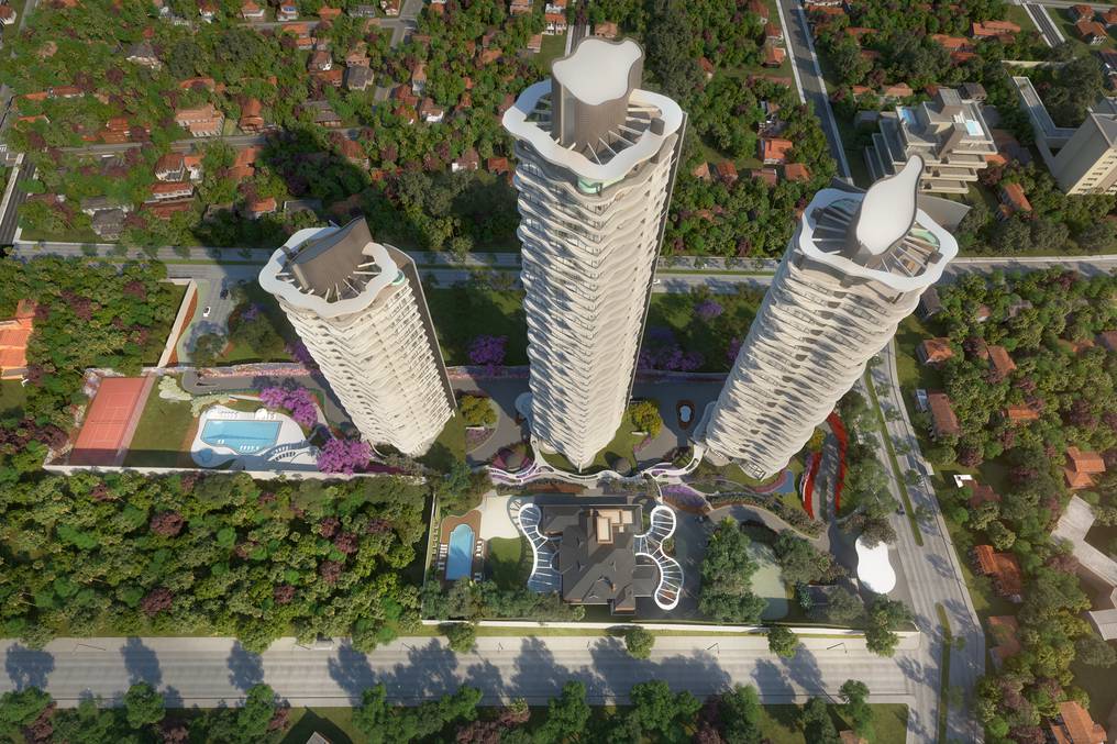 El proyecto es el primero en su estilo en América Latina y cuenta con tres torres de lujo, 122 residencias en las alturas y terminaciones premium. Foto: Gentileza.