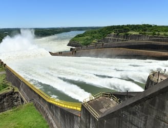La recuperación en el río Paraná permitió una mayor generación de energía en Itaipú Binacional. Foto: Gentileza.
