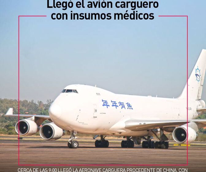 La Nacion Llego El Avion Carguero Con Insumos Medicos