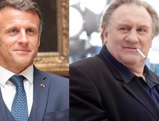 Emmanuel Macron habla de “cacería” contra Gérard Depardieu.
