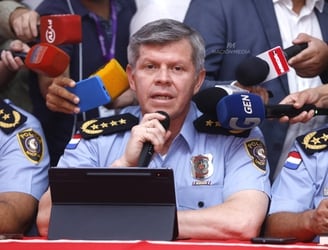 Carlos Benítez, comandante de la Policía Nacional. Foto: archivo.