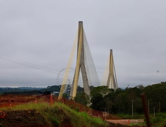 Obras de acceso al Puente de la Integración prevén estar listas para fin de año.