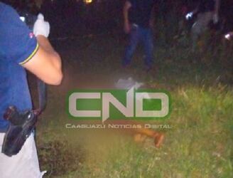 El joven fue asesinado en la vía pública por un desconocido. Foto: Gaaguazú Noticias.