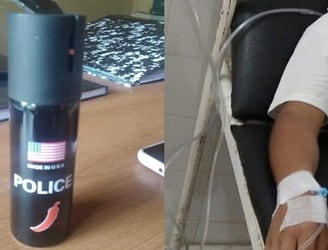 El gas pimienta habitualmente usado por la policía, ahora fue utilizado por alumnos de un colegio de Alto Paraná. Foto ilustración