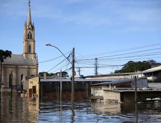 Las inundaciones son consideradas las más grandes de la historia del estado de Río Grande del Sur. Foto: AFP
