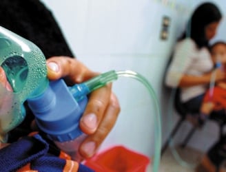 Aumentan las internaciones pediátricas por cuadros respiratorios. Foto: Ilustrativa.
