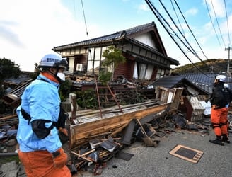 El terremoto dejó 48 fallecidos. Foto: AFP.