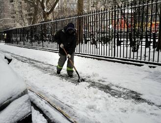 Cae la primera nevada en Nueva York en dos años