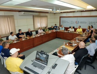 Autoridades de varias instituciones participaron de la reunión de hoy. Foto: Presidencia.