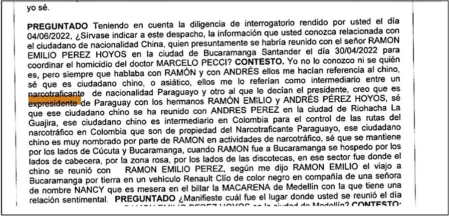 Extracto de la declaración de Francisco Correa.FOTO:GENTILEZA