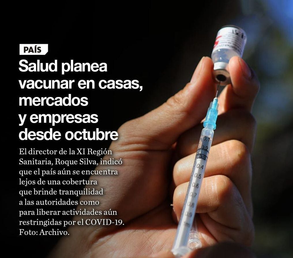 Ministerio de Salud Pública y Bienestar Social del Paraguay planifica que desde el mes de octubre, se realicen las vacunacione en hogares