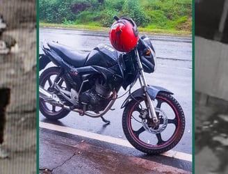 En menos de cinco minutos el ladrón se apoderó de la motocicleta. Foto: Caaguazú Noticias.