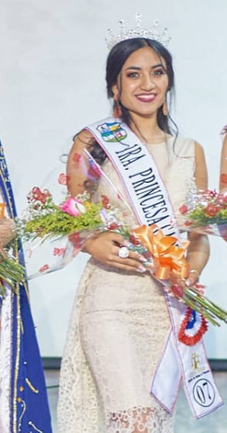Paz Groselle, primera princesa de Miss Capiatá 2019, fue contratada en la EBY.
