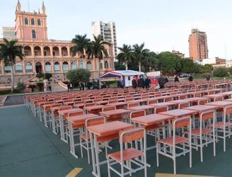Exhortan a Itaipú a donar sillas al Ministerio de Educación.