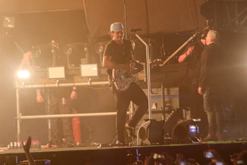 Tom DeLonge, integrante de Blink-182. Foto: Eduardo Velázquez / Nación Media