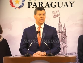 Santiago Peña, presidente de la República. FOTO: JORGE ROMERO