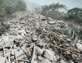 El tsunami dejó siete fallecidos hasta el momento. Foto: AFP