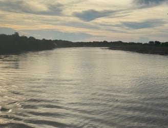 Vista del río Pilcomayo. Foto: MOPC.