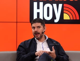 Óscar “Nenecho” Rodríguez, intendente de Asunción en el programa Arriba Hoy. Foto: Pánfilo Leguizamón.