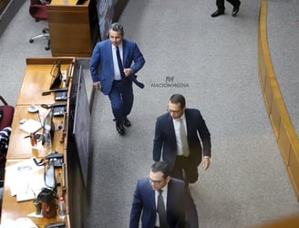 El Senado trata hoy el pedido de desafuero de Mario Abdo Benítez.  Foto: Nación Media.