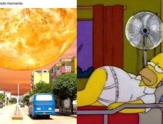 Los internautas se divierten con los memes de la ola de calor que azota al país. Foto: Gentileza
